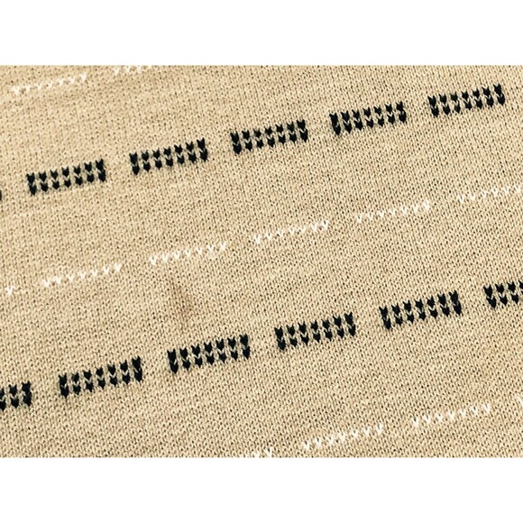 Men's Shirt Docker's Golf Polo Size M BeigeTan w/stripe Cotton Short Sleeve - Picture 4 of 9